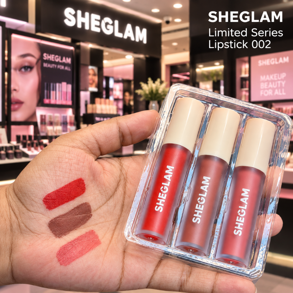 SHEGLAM Limited Series Lipstick 002 (Set of 3) - 100% Waterproof