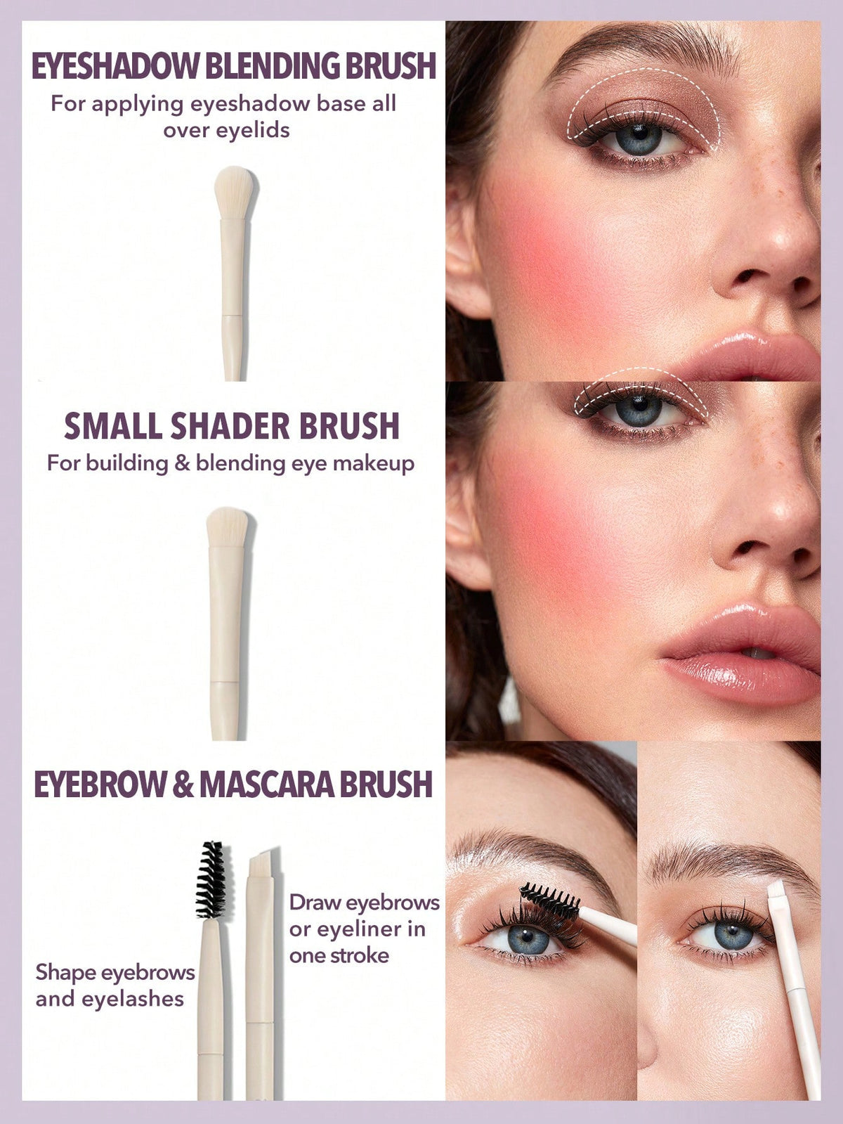 SHEGLAM Makeup Brush Set – 8pcs