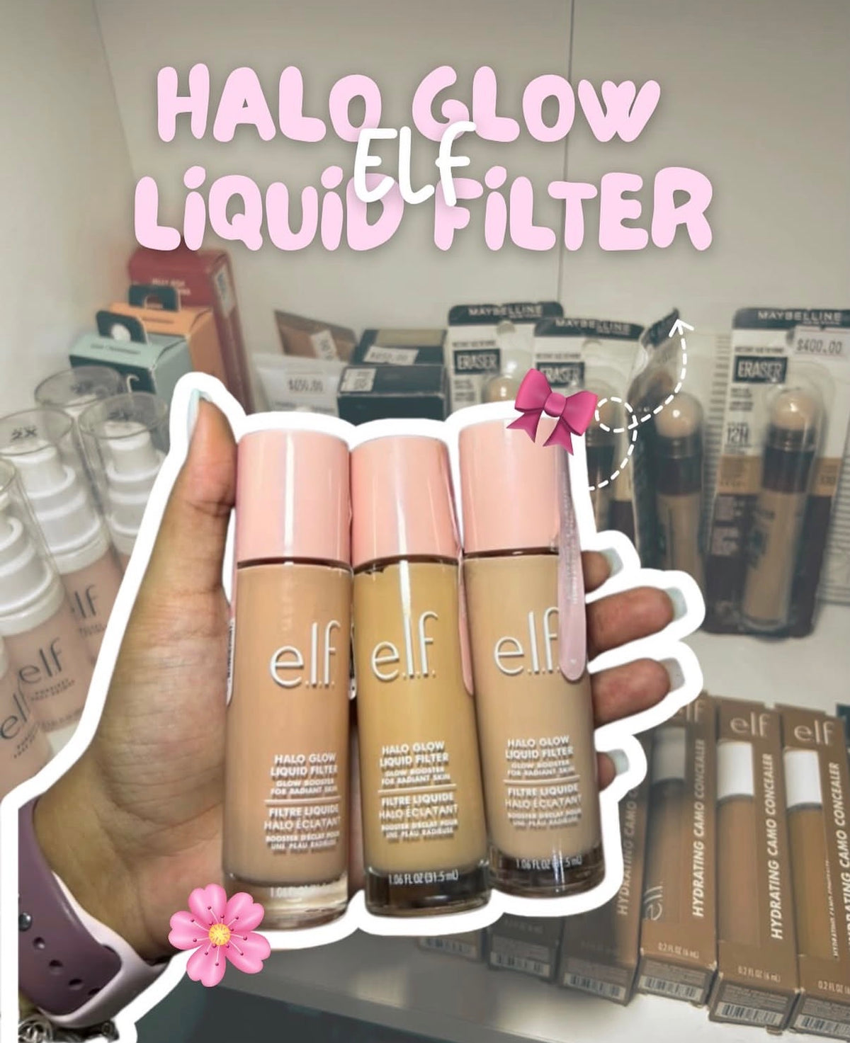 e.l.f. Halo Glow Liquid Filter Foundation _ Heavy Coverage (elf)
