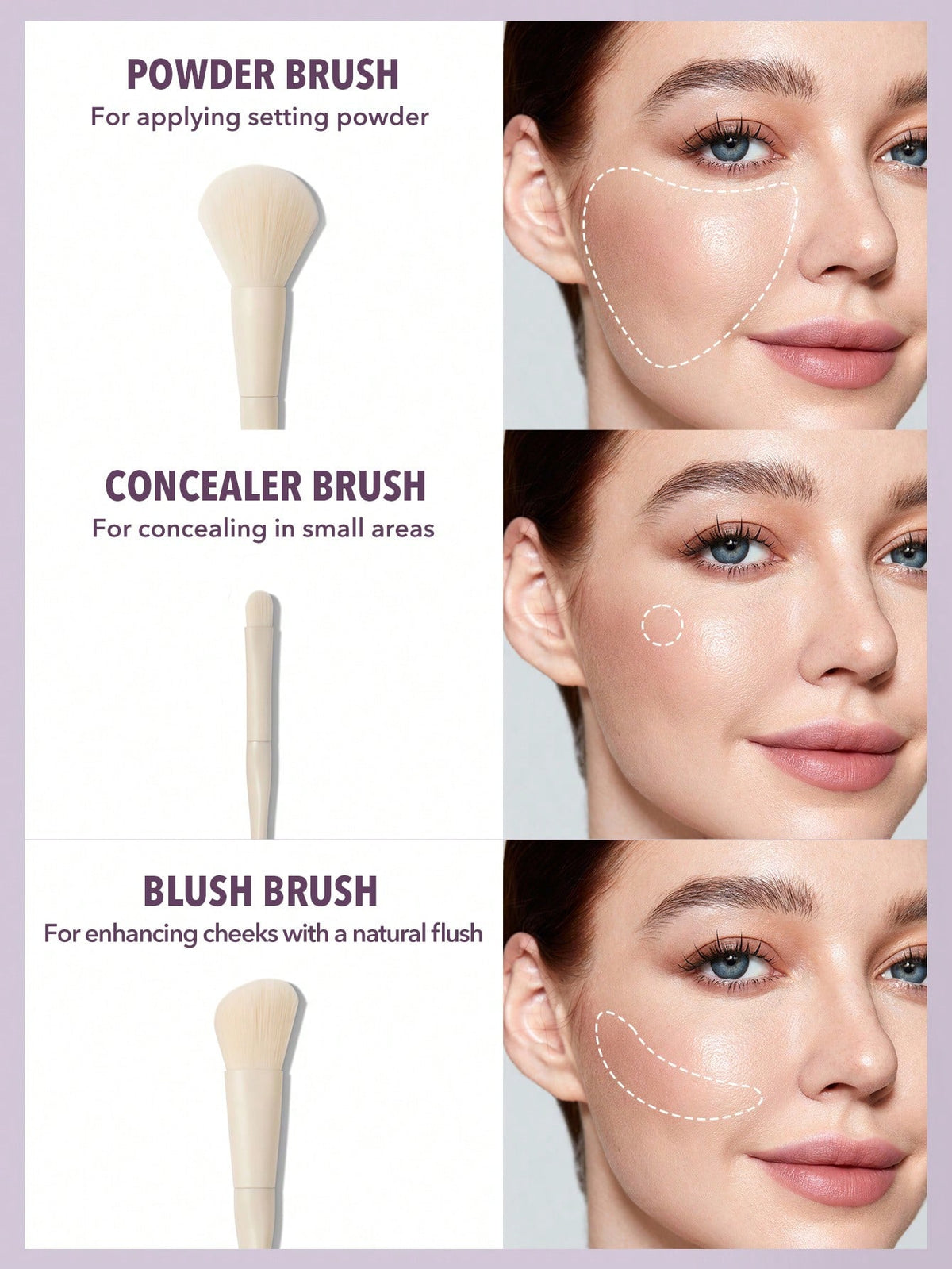 SHEGLAM Makeup Brush Set – 8pcs