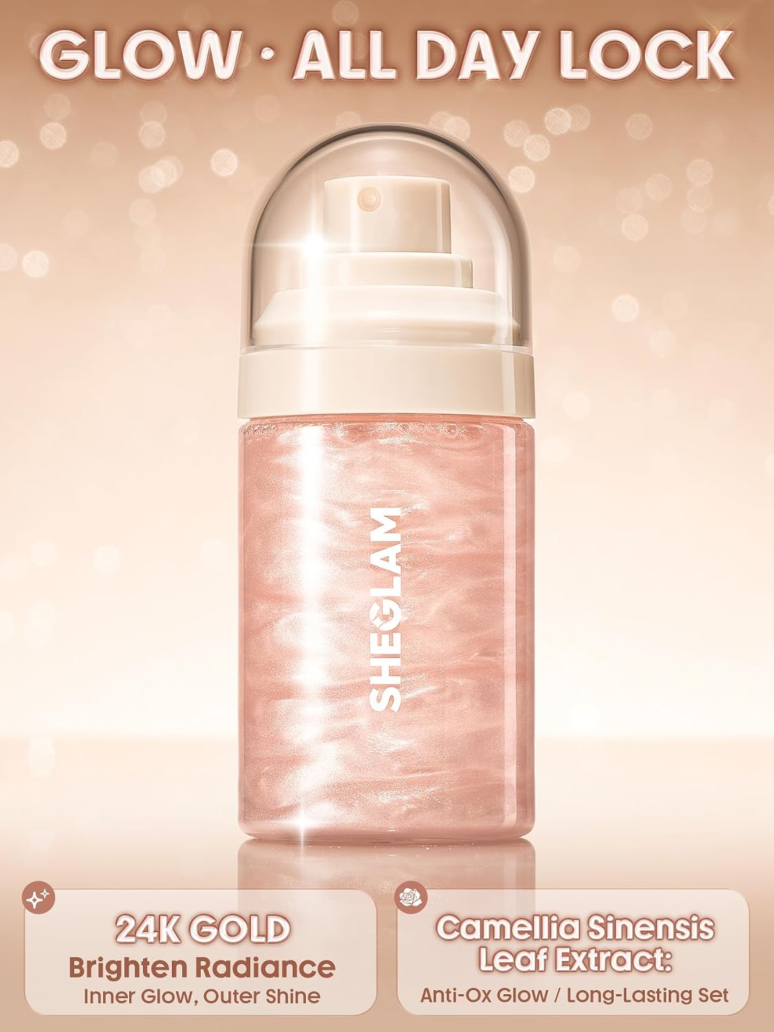 SHEGLAM Light Me Up Luminous Waterproof Long-Lasting Makeup Setting Spray