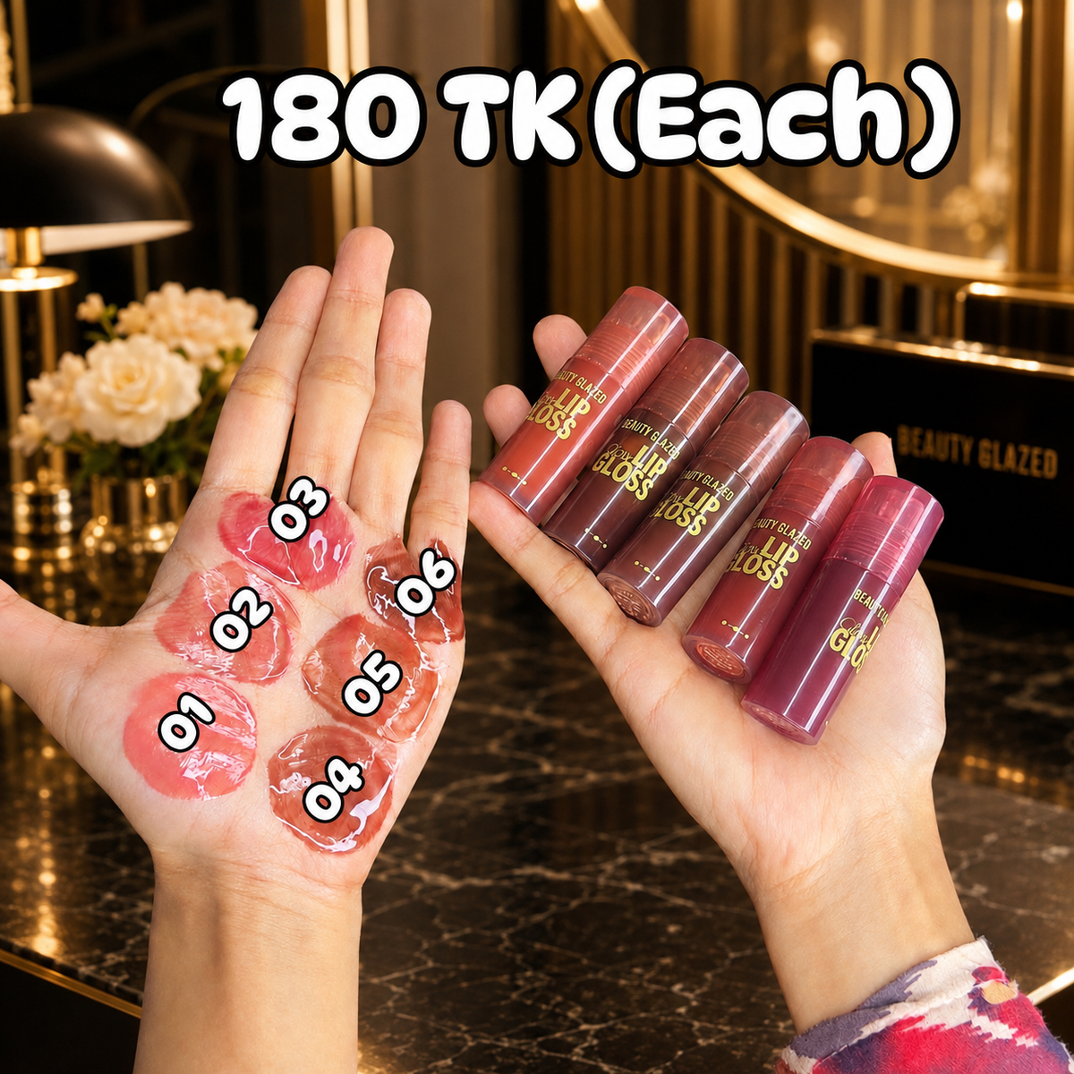 Beauty Glazed Glow Lipgloss 1 pc