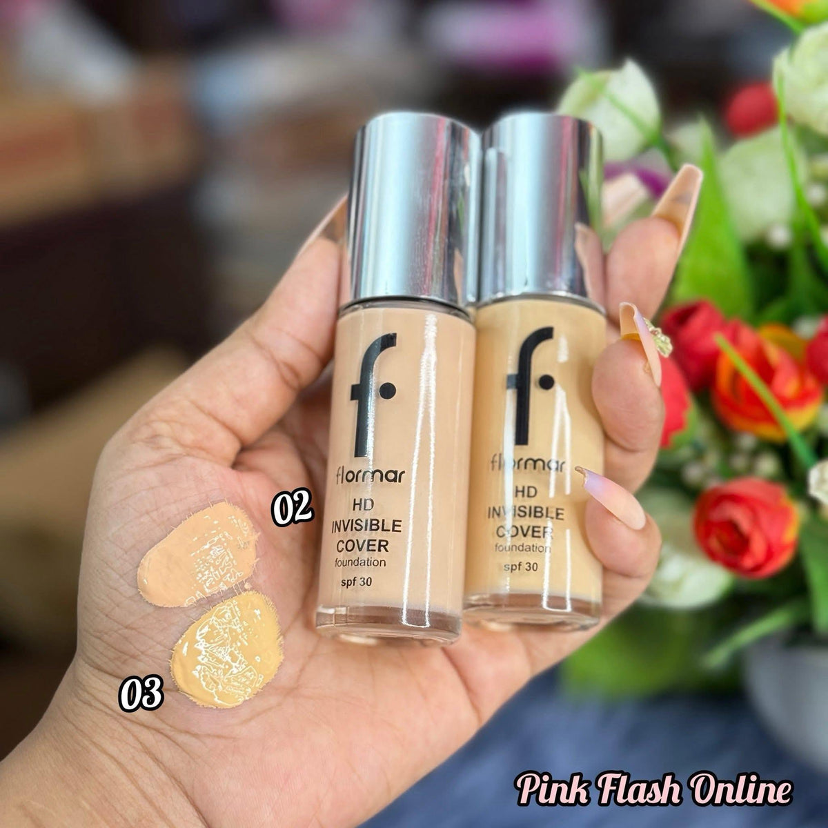 Flormar HD Invisible Cover Full Coverage Foundation SPF 30 (Made in Turkey)