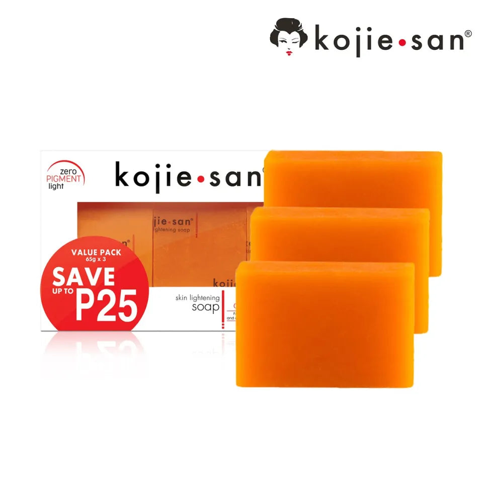 Kojie San Skin Lightening Soap – 65g x 3 Pcs